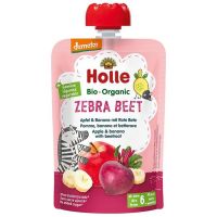 Holle Bio Organic Пюре Zebra Beet  из свеклы/яблок/банана (6мес +) 100г